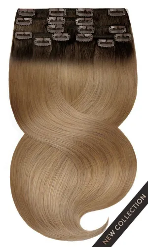 CLIP-IN EXTENSIONS LUXURY  Chocolate Roast Brown & Salty Caramel