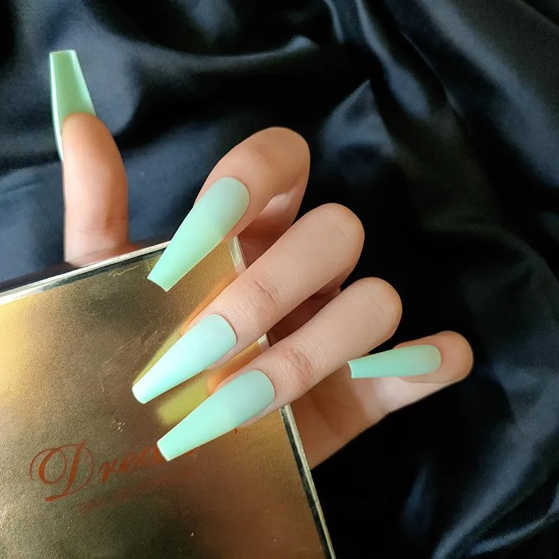 Coffin Matte Mint Green