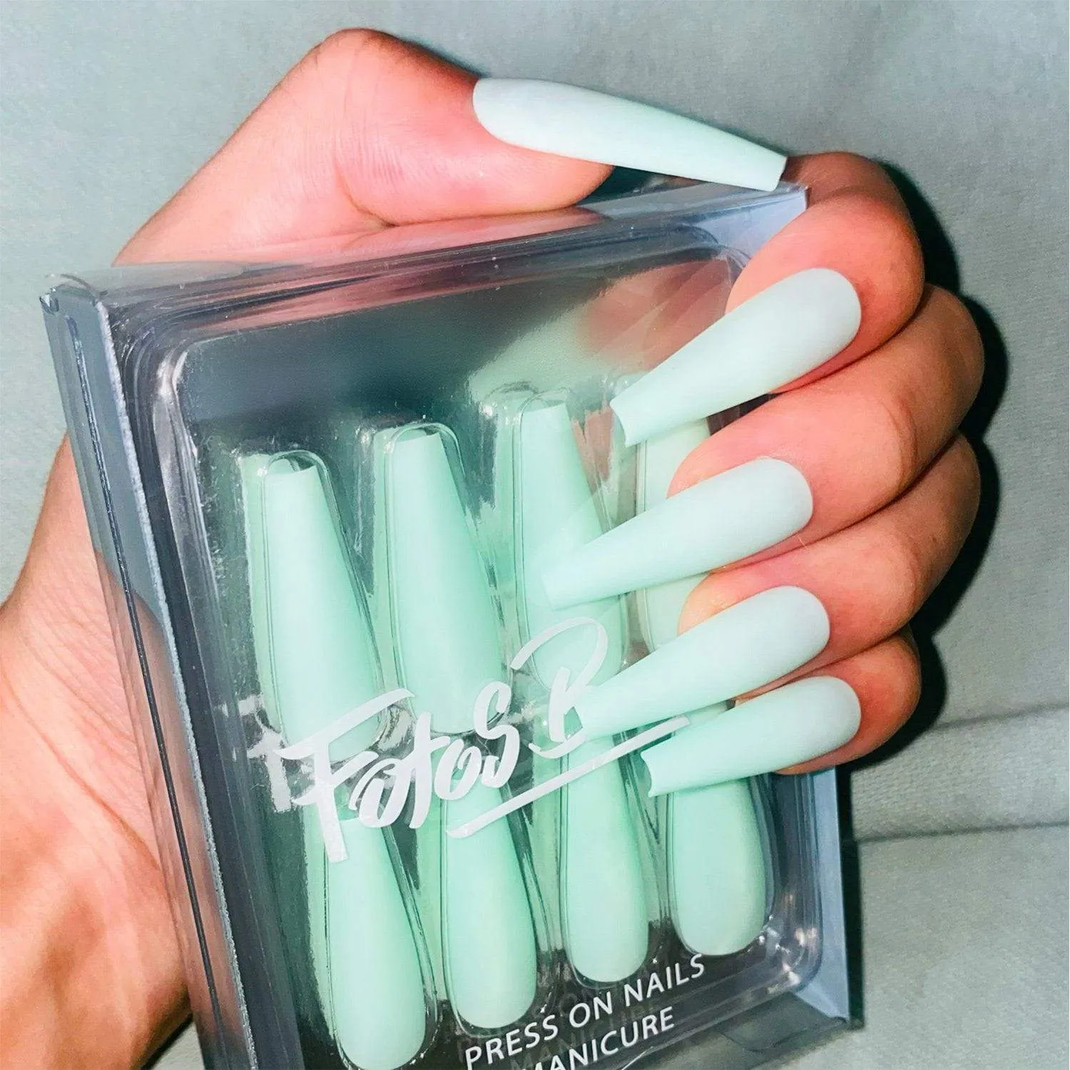 Coffin Matte Mint Green