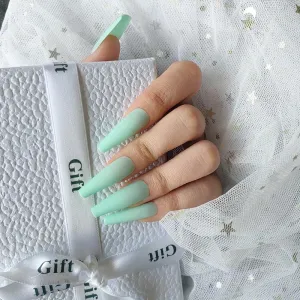 Coffin Matte Mint Green