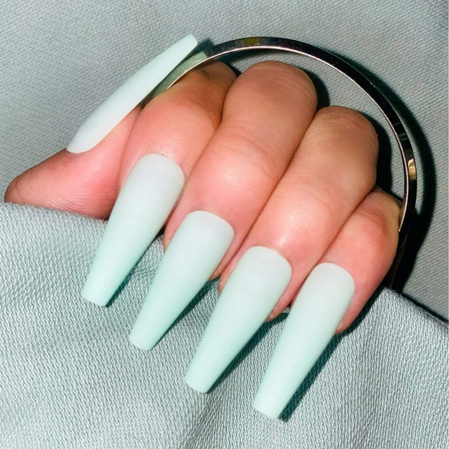 Coffin Matte Mint Green