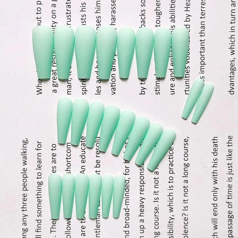 Coffin Matte Mint Green