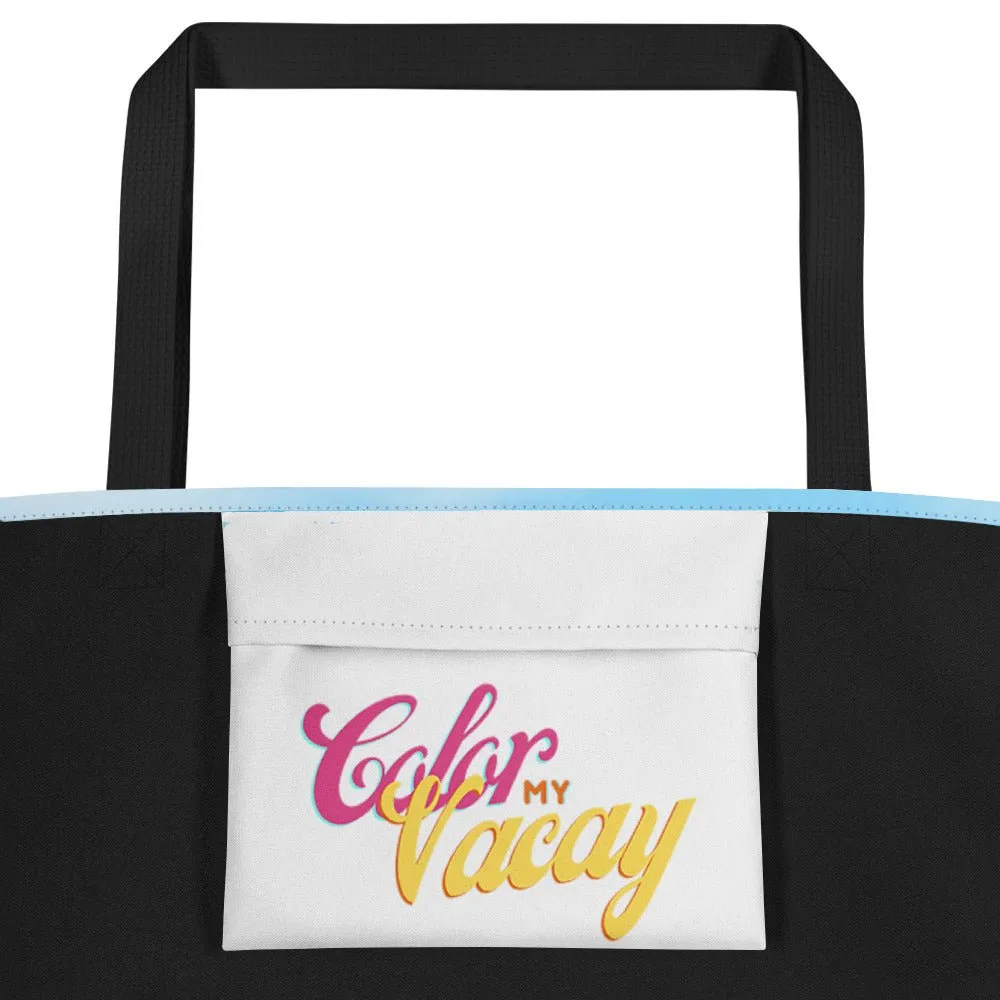 Color My Vacay Beach Tote