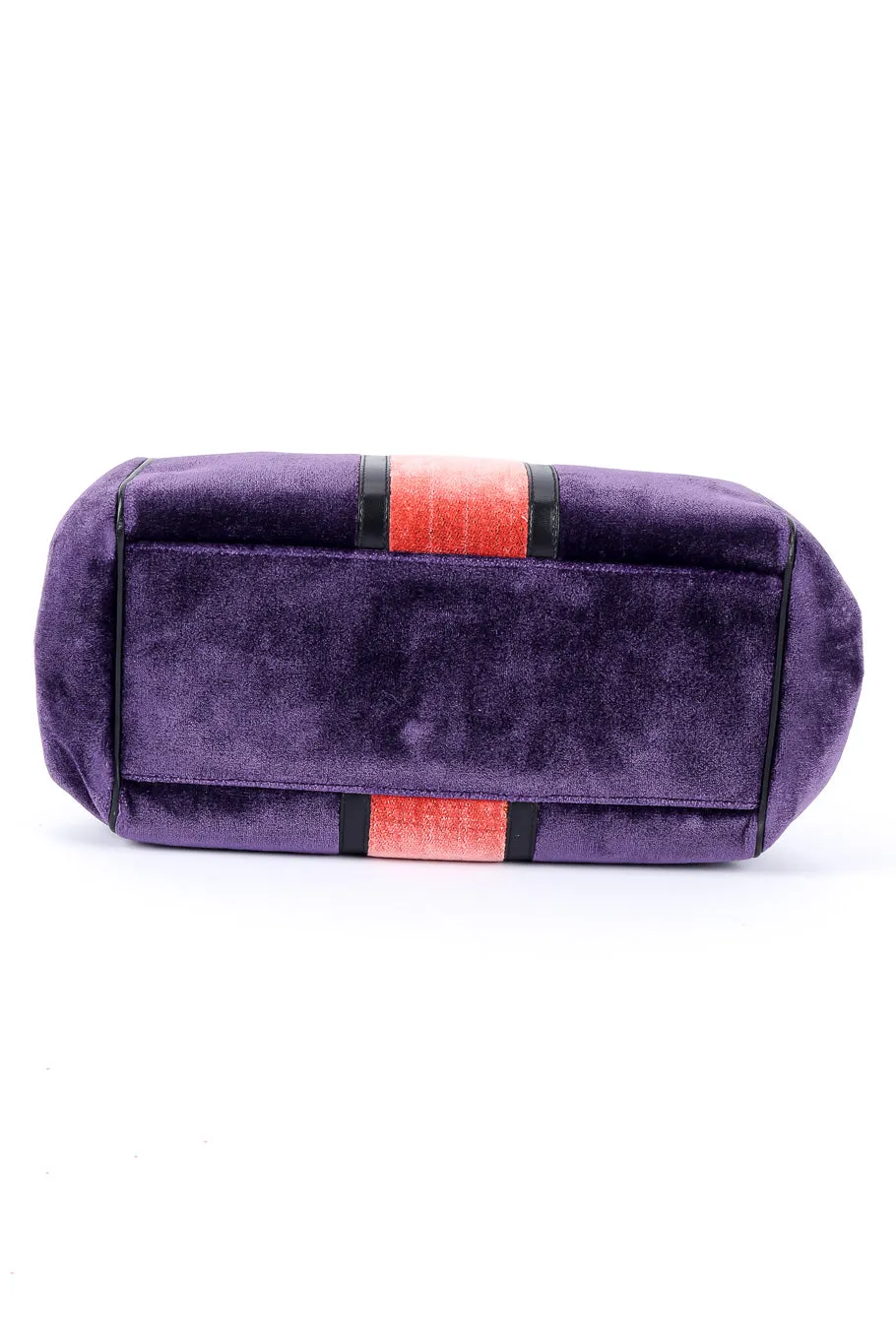 Colorblock Velvet Frame Bag