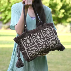 Crochet Granny Squares Shoulder Bag | BEVERLY