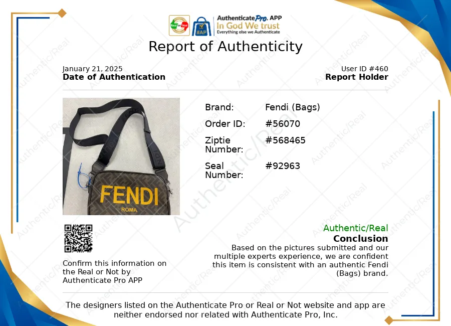 Crossbody Luxury Designer By Fendi, Size: Medium