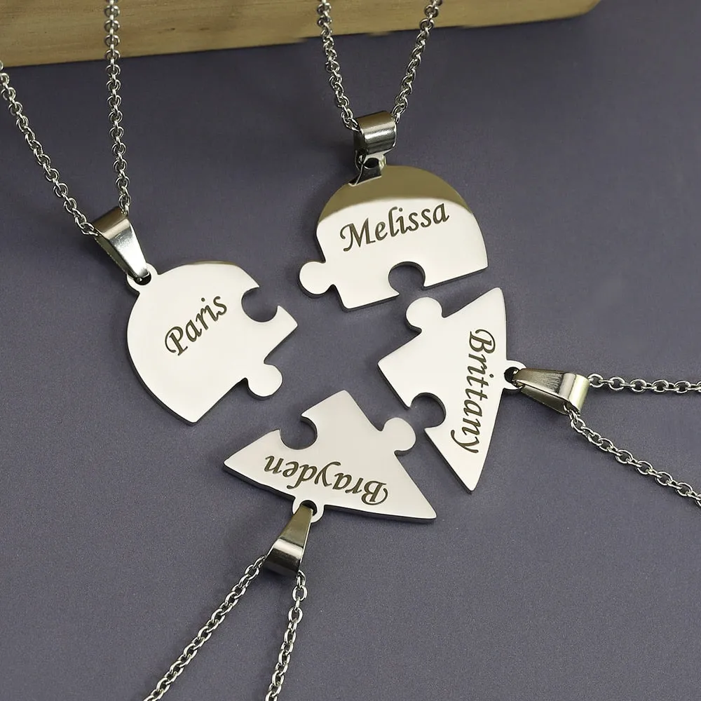 Custom Engraved Names Pendant