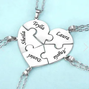 Custom Engraved Names Pendant