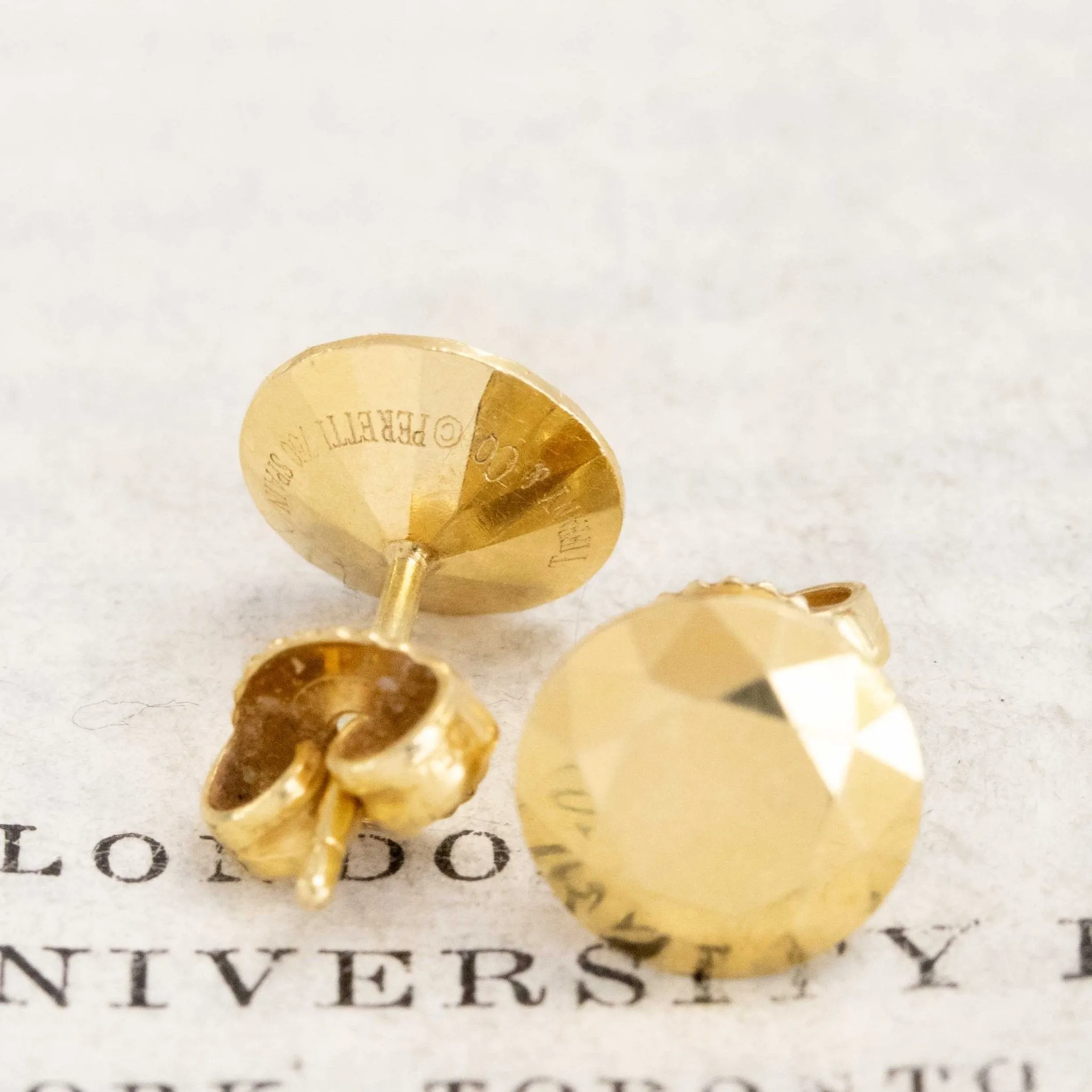 Diamond Faceted Stud Earrings, by Elsa Peretti for Tiffany & Co.