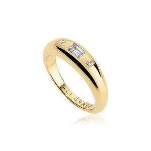 Diamond Mini Bubble Ring