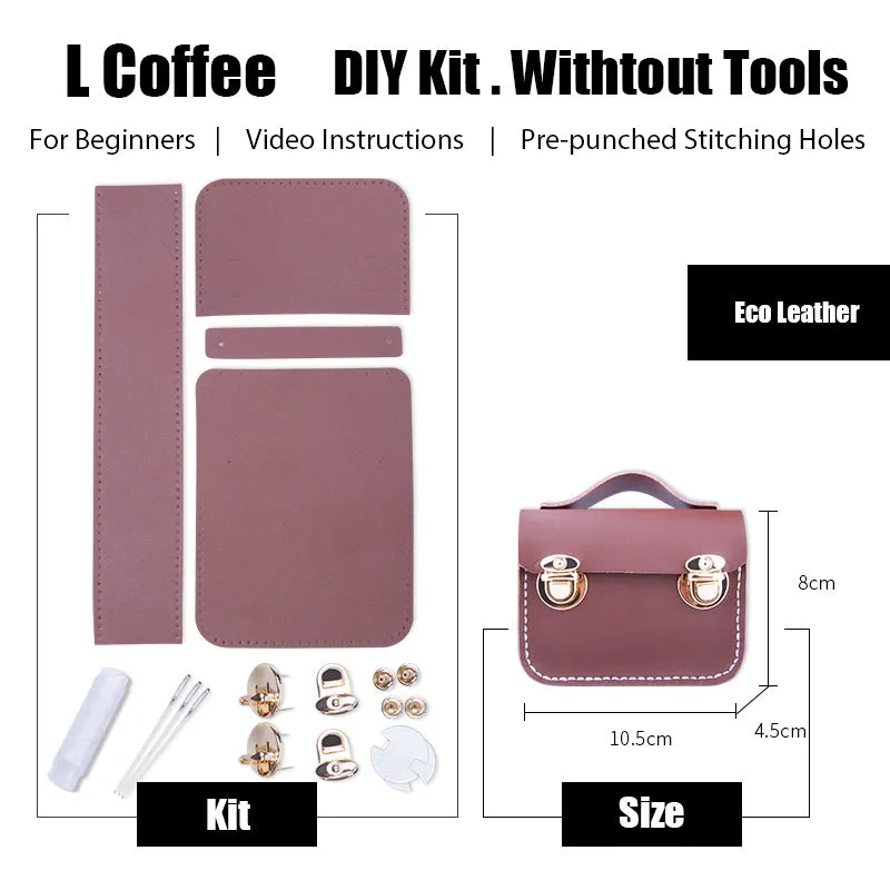 DIY Leather AirPods Case Kit DIY Leather Mini Satchel Bag Kit DIY Leather Projects DIY Leather Pouch Kit