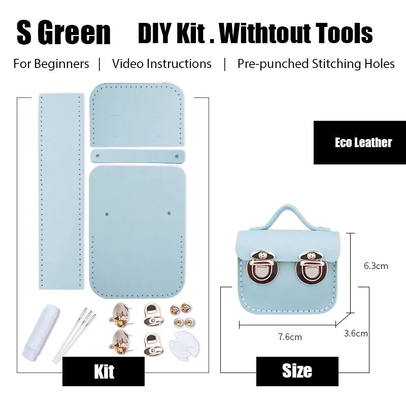 DIY Leather AirPods Case Kit DIY Leather Mini Satchel Bag Kit DIY Leather Projects DIY Leather Pouch Kit