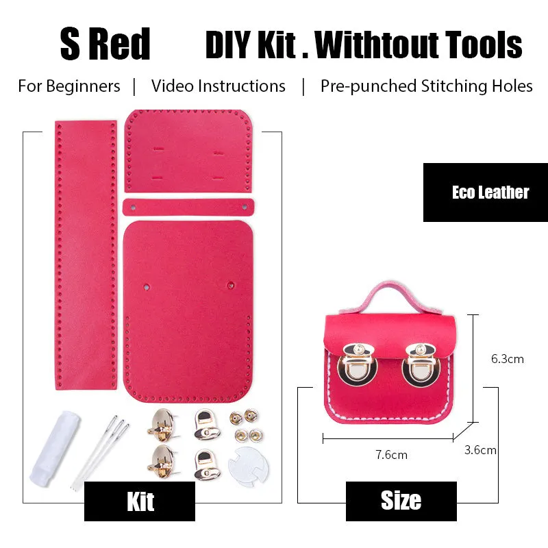 DIY Leather AirPods Case Kit DIY Leather Mini Satchel Bag Kit DIY Leather Projects DIY Leather Pouch Kit
