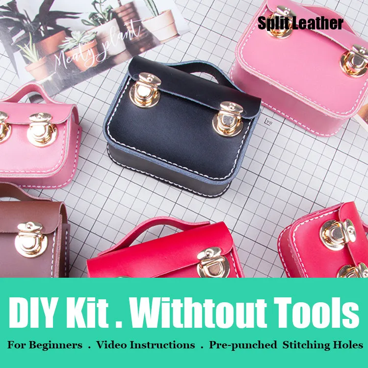 DIY Leather AirPods Case Kit DIY Leather Mini Satchel Bag Kit DIY Leather Projects DIY Leather Pouch Kit