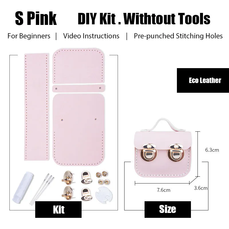 DIY Leather AirPods Case Kit DIY Leather Mini Satchel Bag Kit DIY Leather Projects DIY Leather Pouch Kit
