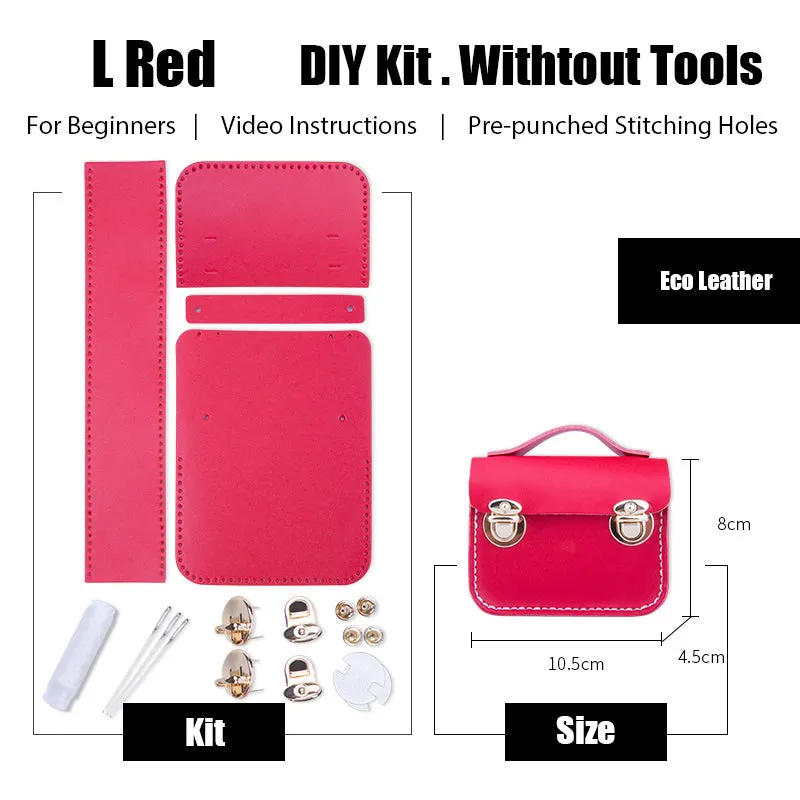 DIY Leather AirPods Case Kit DIY Leather Mini Satchel Bag Kit DIY Leather Projects DIY Leather Pouch Kit