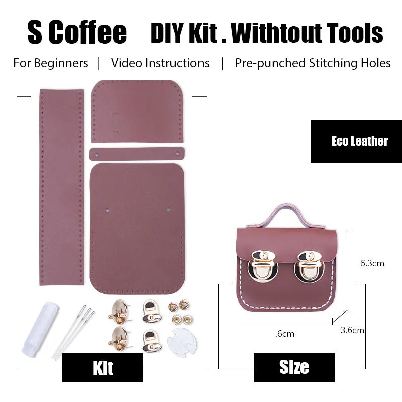DIY Leather AirPods Case Kit DIY Leather Mini Satchel Bag Kit DIY Leather Projects DIY Leather Pouch Kit