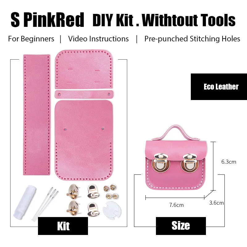 DIY Leather AirPods Case Kit DIY Leather Mini Satchel Bag Kit DIY Leather Projects DIY Leather Pouch Kit