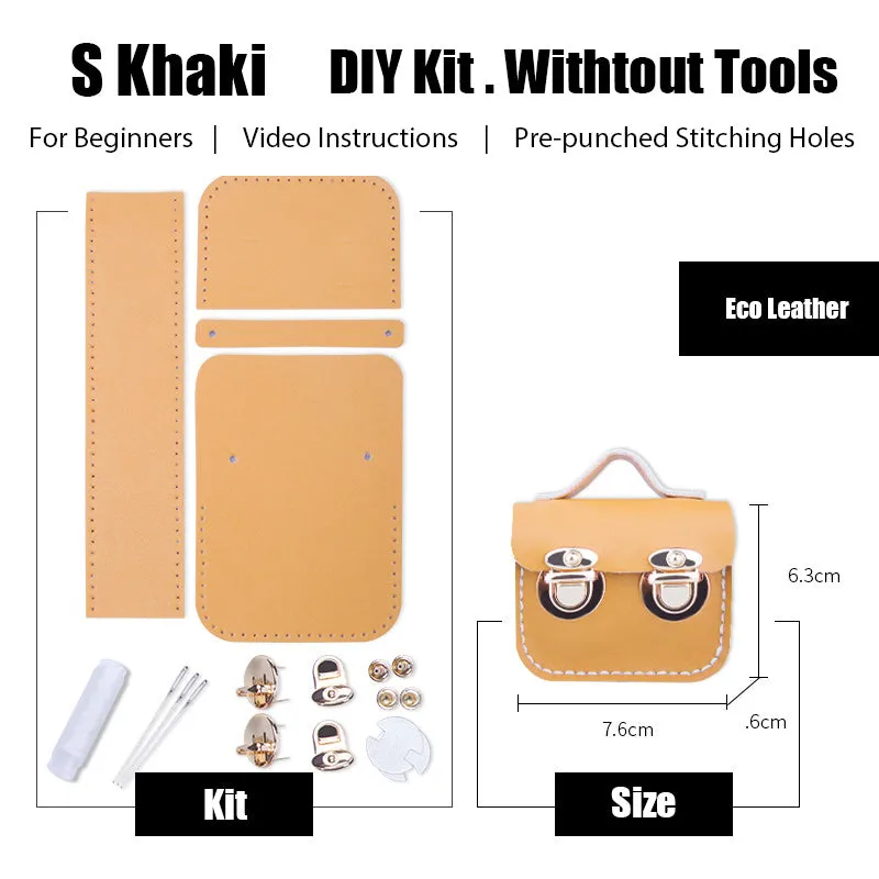 DIY Leather AirPods Case Kit DIY Leather Mini Satchel Bag Kit DIY Leather Projects DIY Leather Pouch Kit