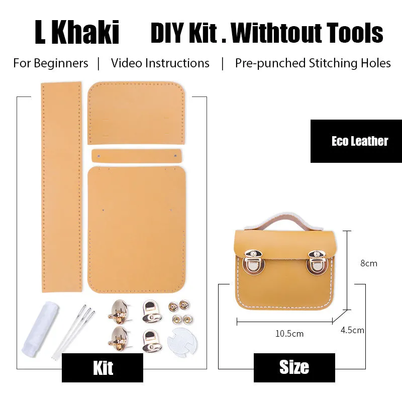 DIY Leather AirPods Case Kit DIY Leather Mini Satchel Bag Kit DIY Leather Projects DIY Leather Pouch Kit