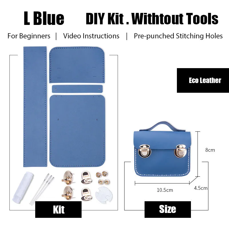 DIY Leather AirPods Case Kit DIY Leather Mini Satchel Bag Kit DIY Leather Projects DIY Leather Pouch Kit