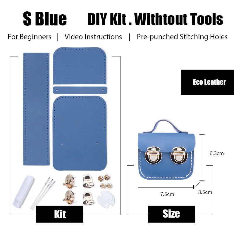 DIY Leather AirPods Case Kit DIY Leather Mini Satchel Bag Kit DIY Leather Projects DIY Leather Pouch Kit