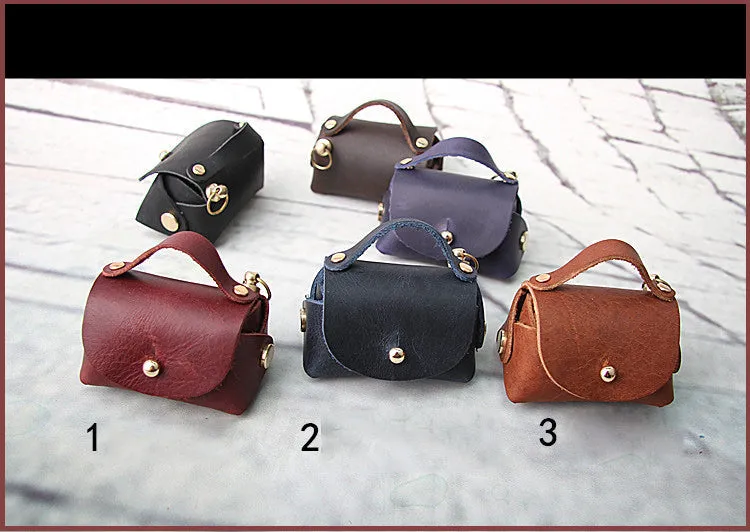 DIY Leather Coin Pouch Kit DIY Leather Projects DIY White Leather Mini HandBag Kit