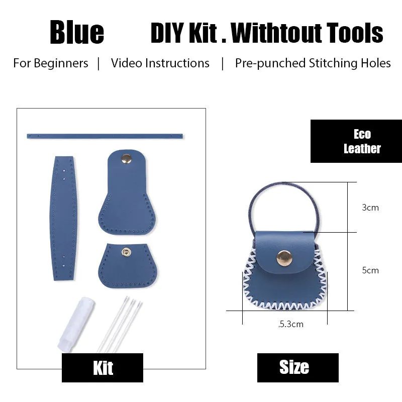 DIY Leather Coin Pouch Kits DIY Leather Mini HandBag Kit DIY Leather Projects DIY Leather Pouch Kit