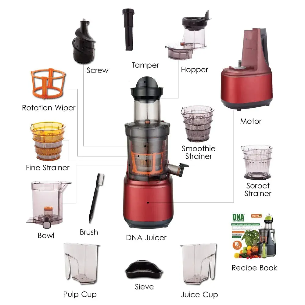 DNA Raw Press Juicer Red DNAJU002