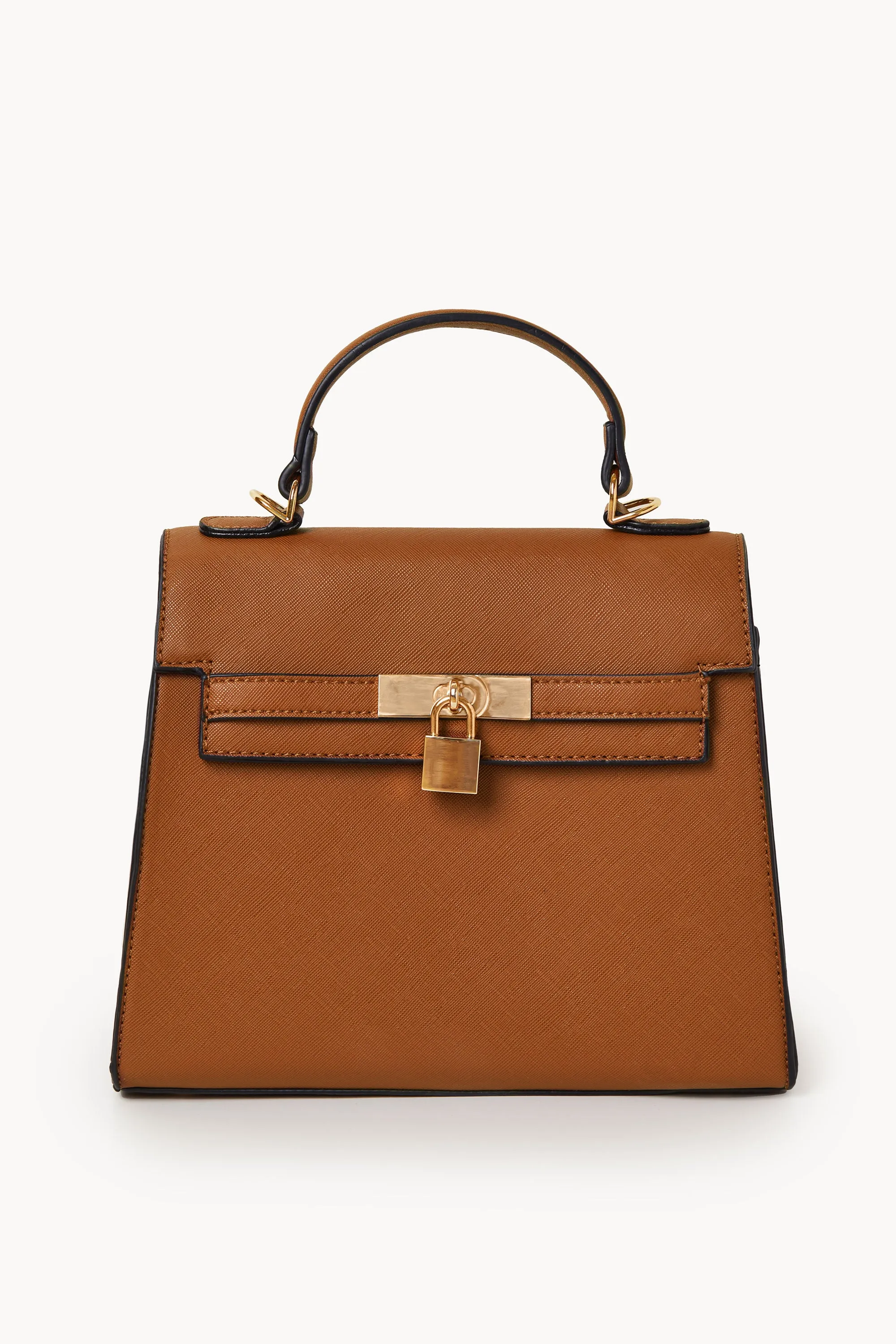 Dominica Brown Lock Purse
