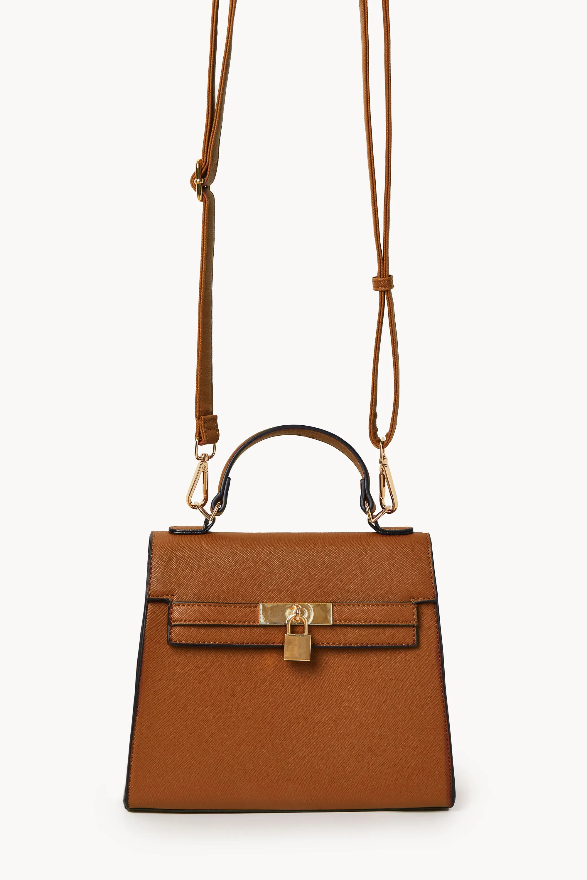 Dominica Brown Lock Purse