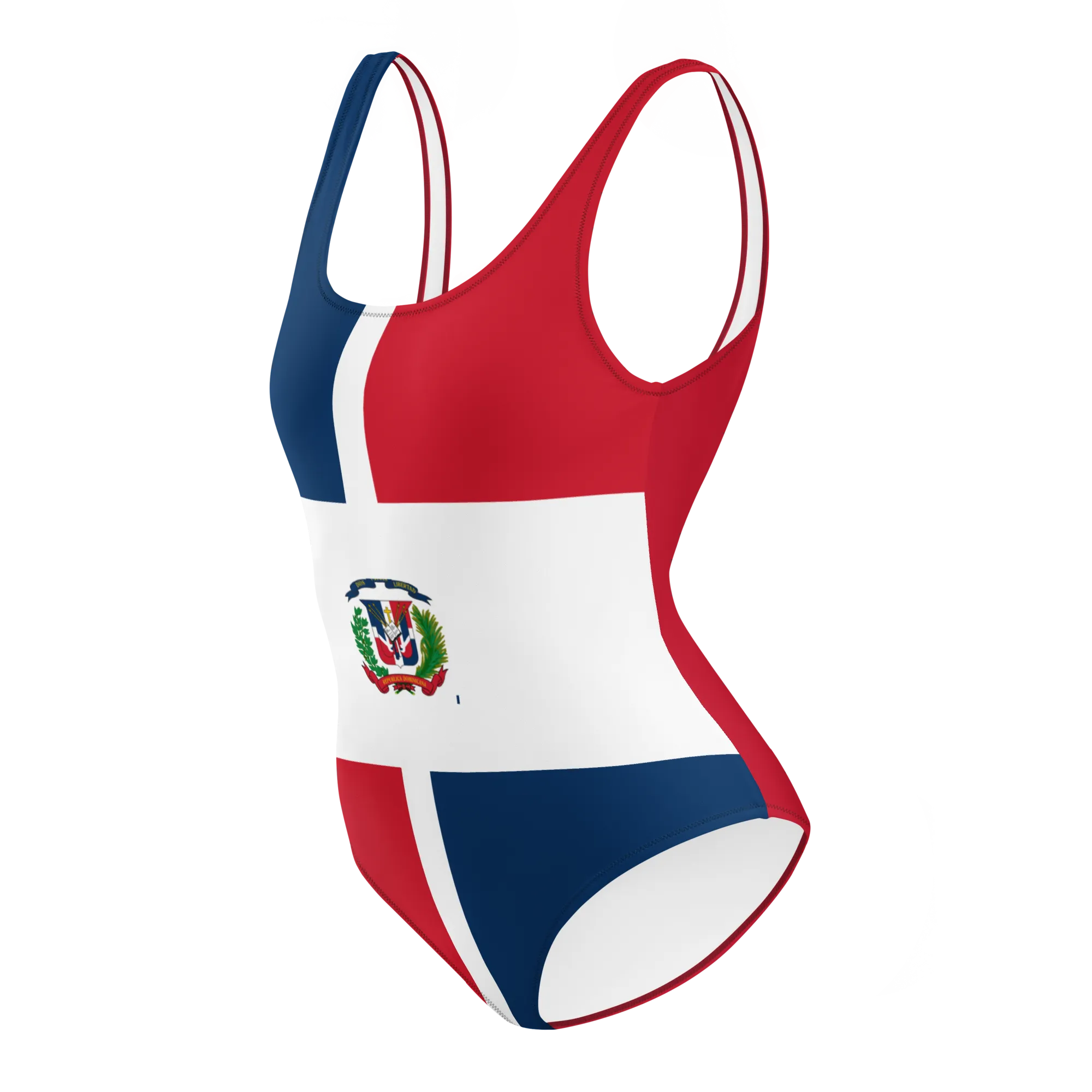 Dominican Republic Flag One-Piece Swimsuit