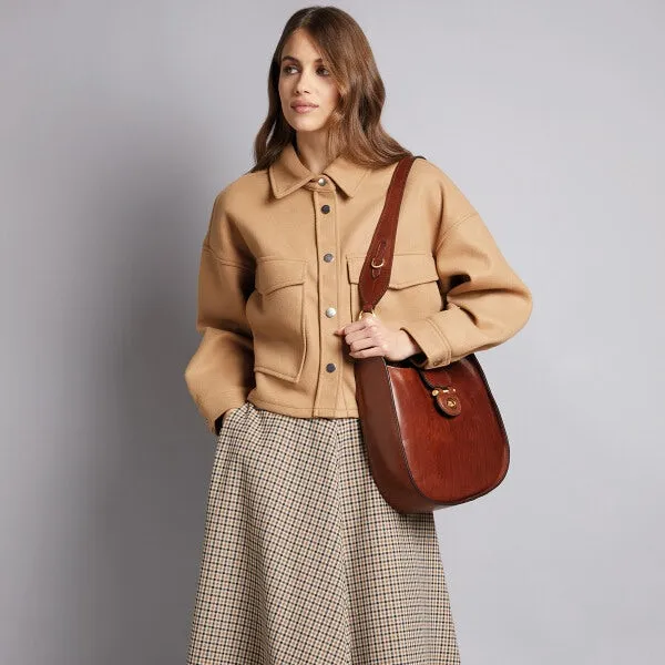 DORA HOBO LEATHER BAG