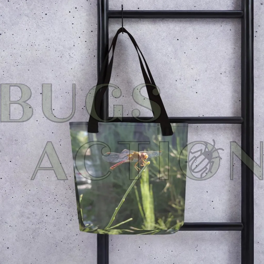 Dragon Fly on Stem Tote bag