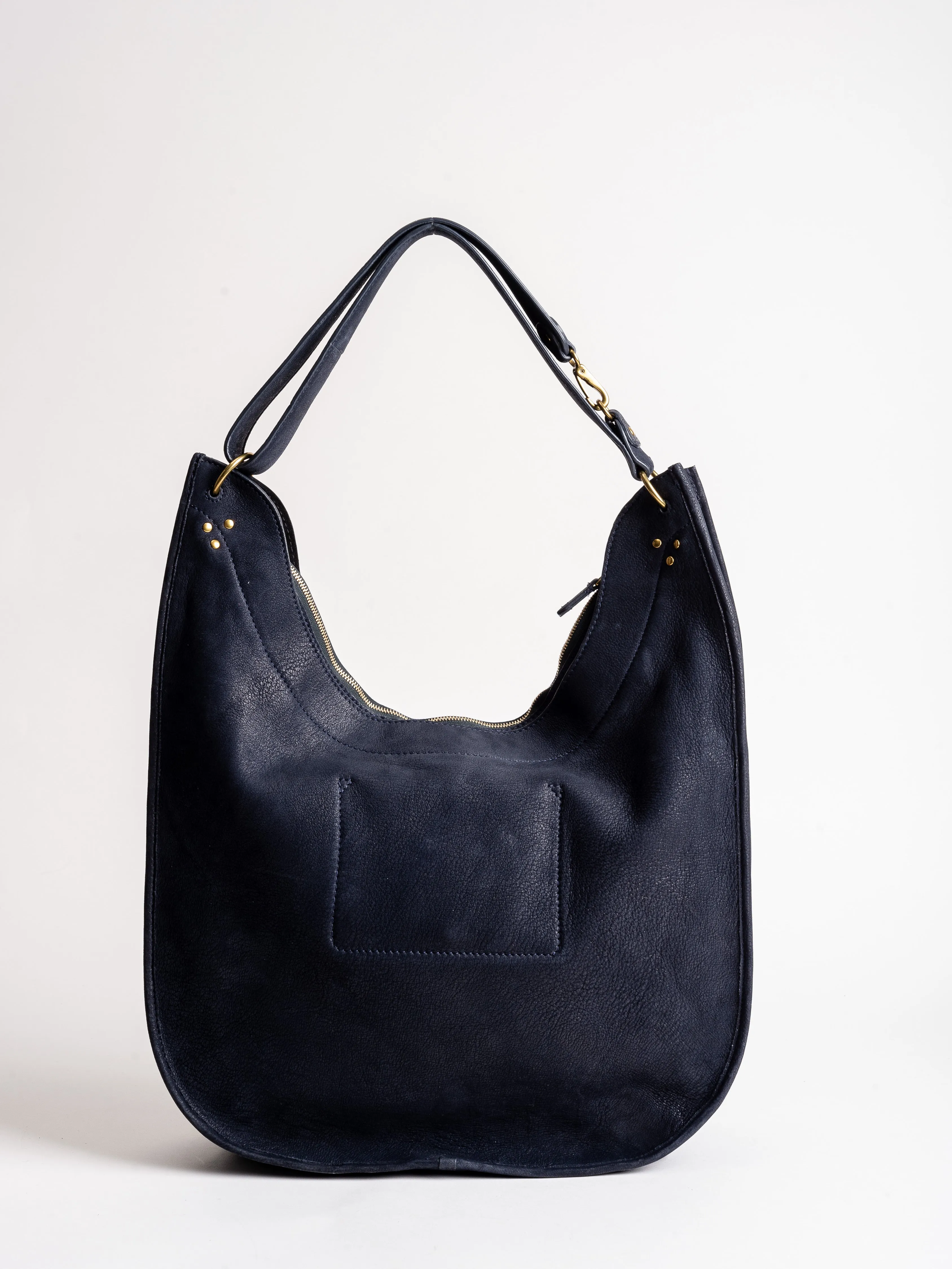 edgar goatskin hobo - marine