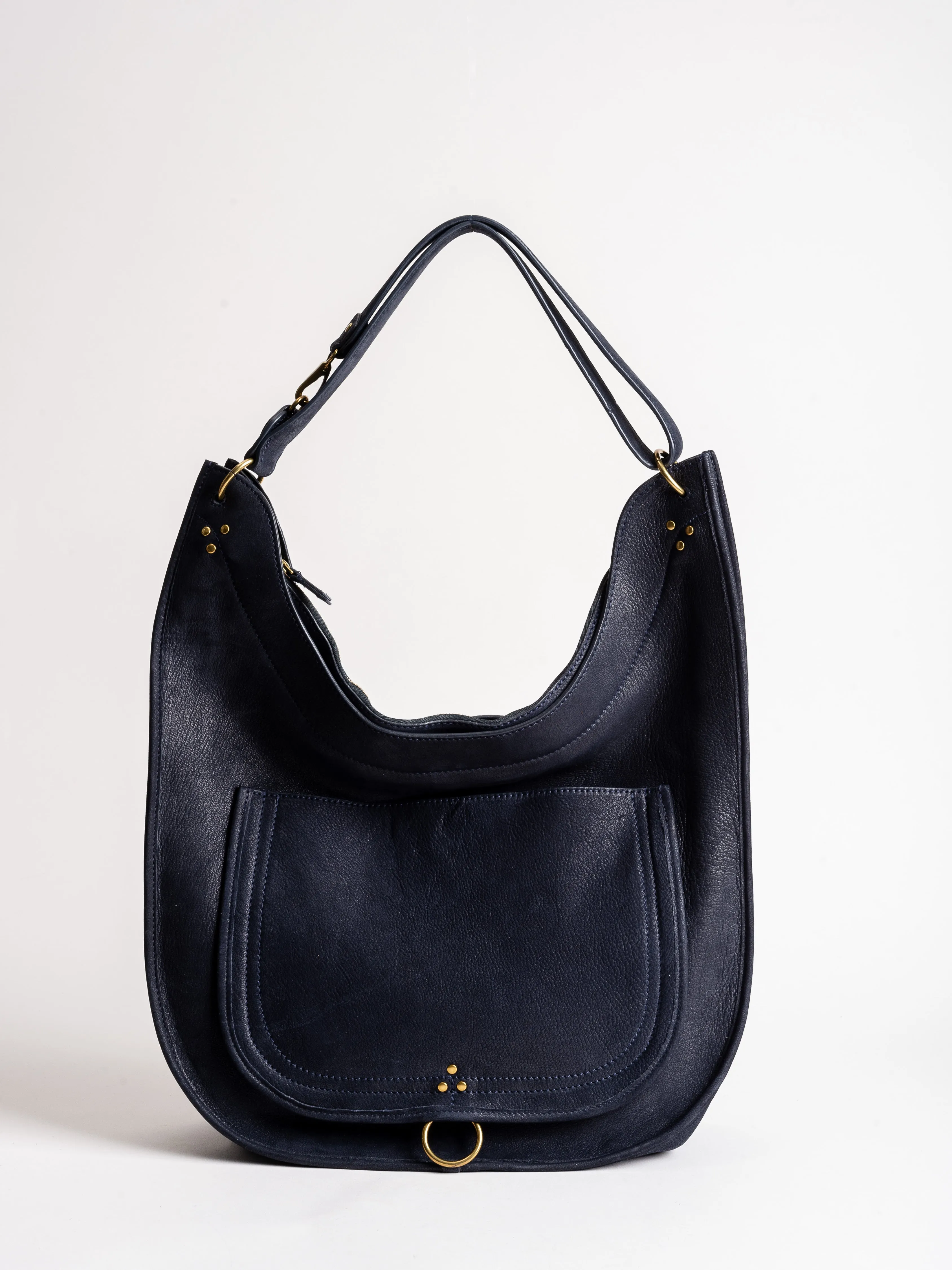 edgar goatskin hobo - marine