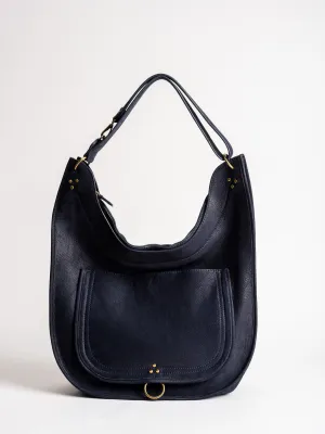 edgar goatskin hobo - marine