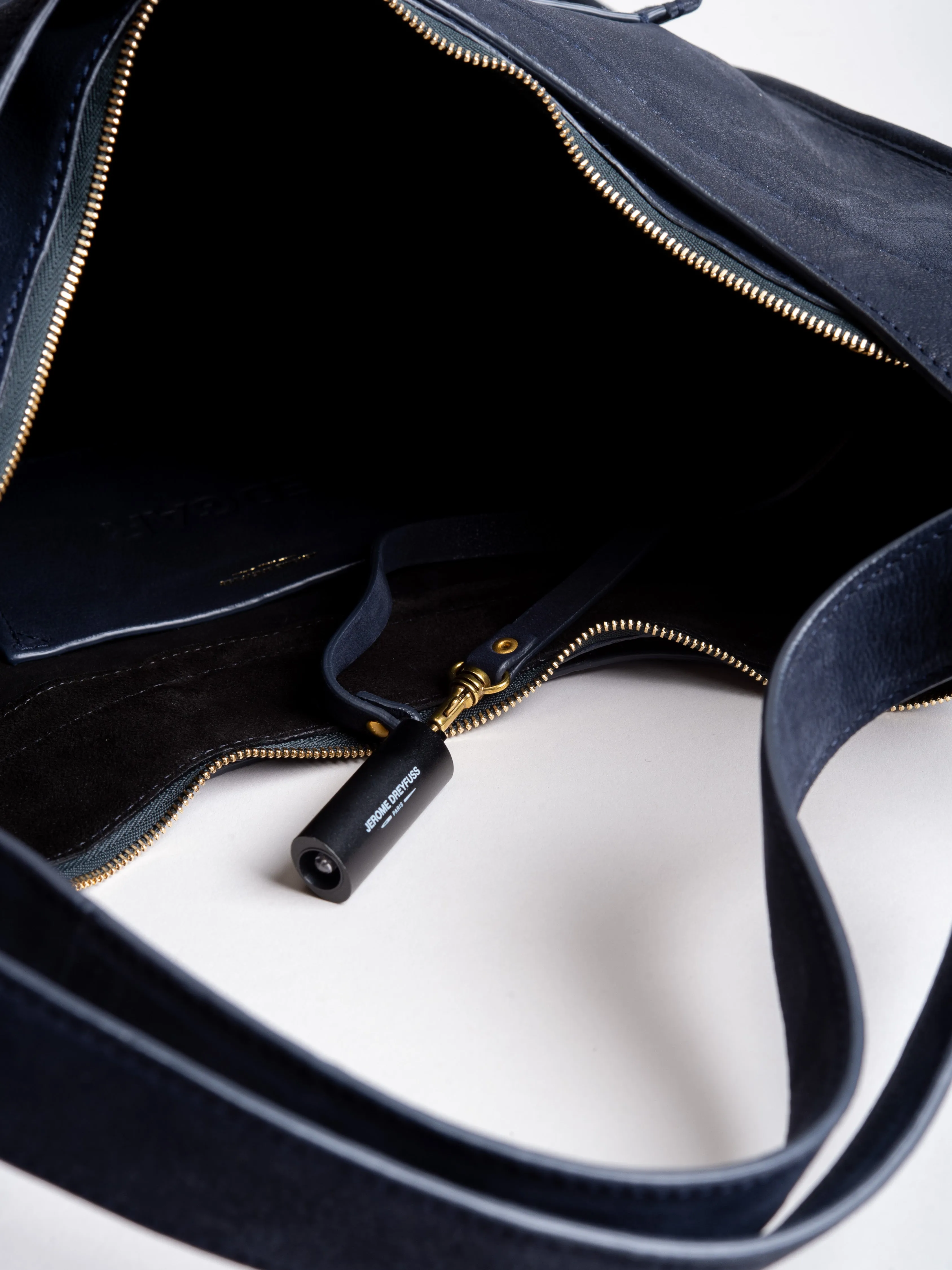 edgar goatskin hobo - marine