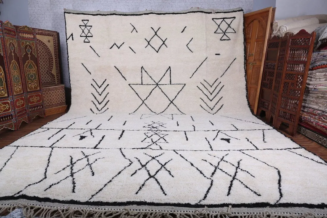 Elegant Beni Ourain rug - Berbe Rug - Custom Rug