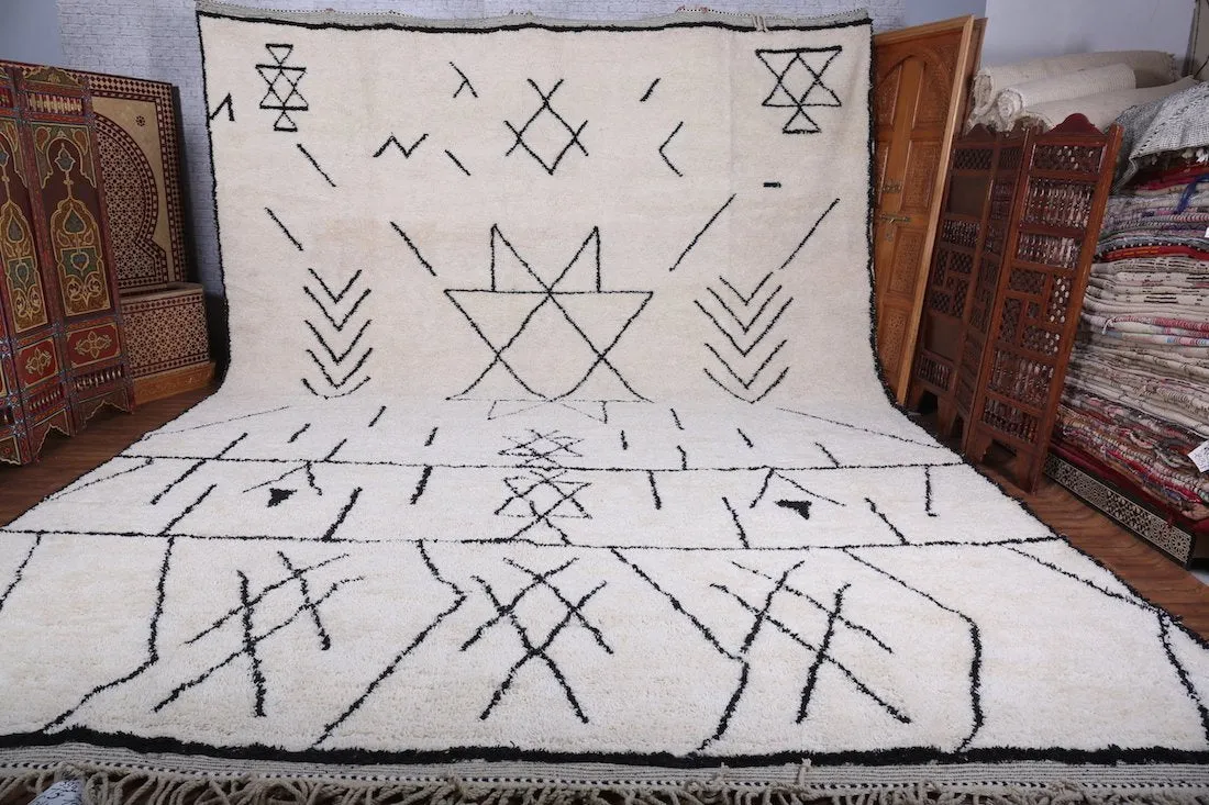 Elegant Beni Ourain rug - Berbe Rug - Custom Rug