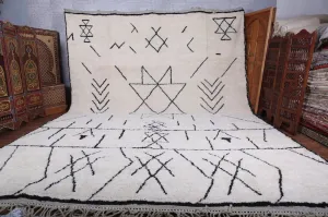 Elegant Beni Ourain rug - Berbe Rug - Custom Rug