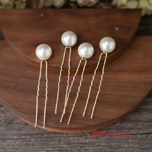 Elegant Bridal Faux Pearl Hairpin Accessories 20Pcs/box