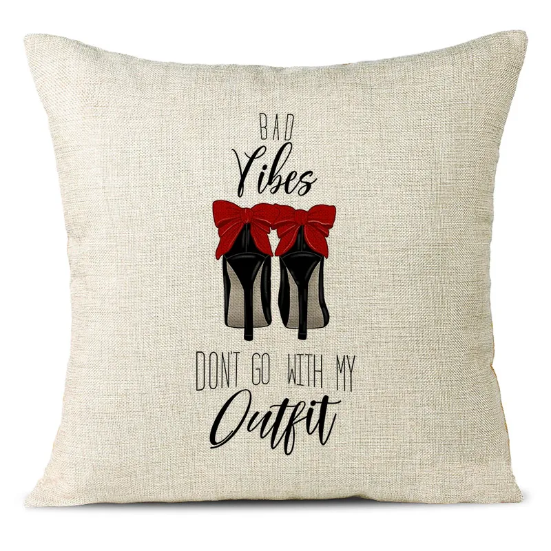 Elegant Highheels Linen Pillowcase