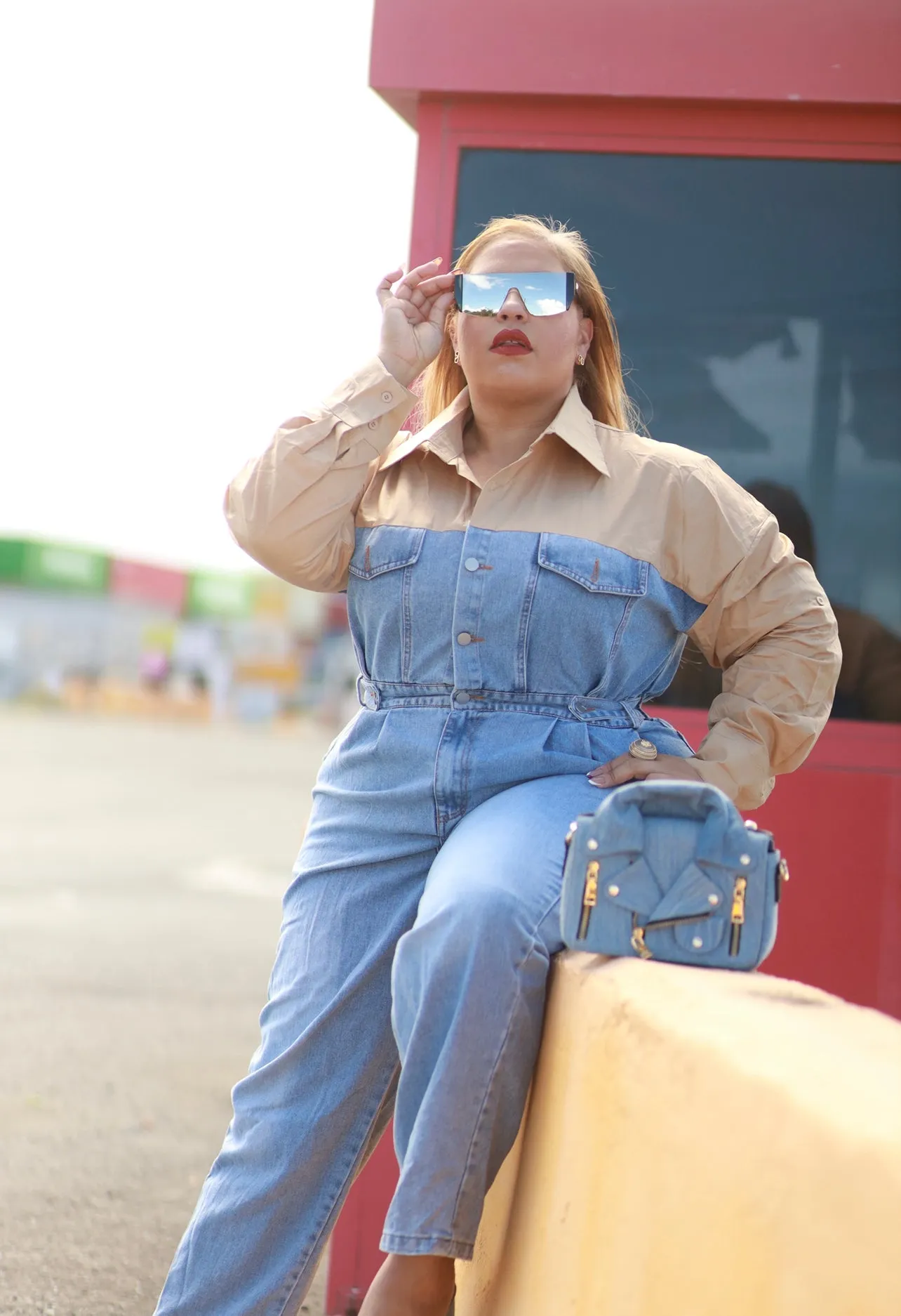 Elegant JEANS Jumpsuit- OLIV EYE