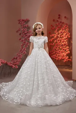 Elegant Lace Flower Girl Dress