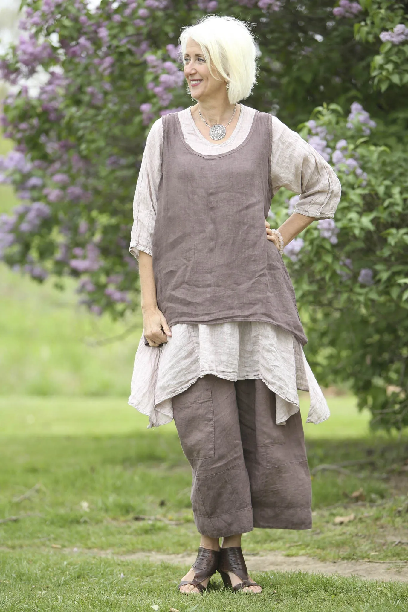 Elegant Linen Pant 3283B-U-Sedona