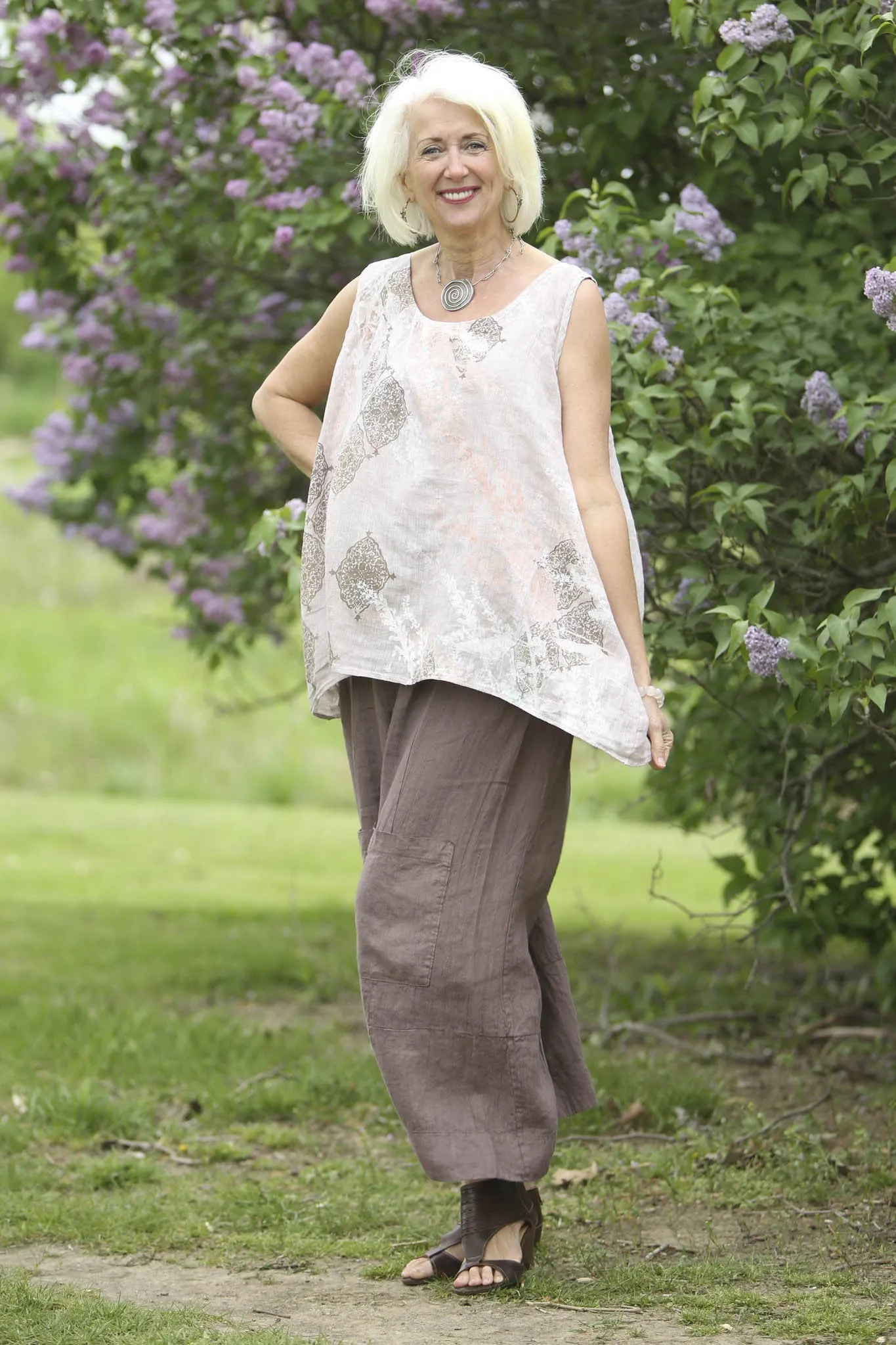 Elegant Linen Pant 3283B-U-Sedona