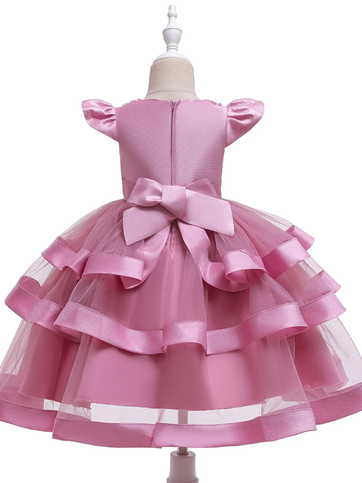 Elegant Mesh Princess Dress for Girls