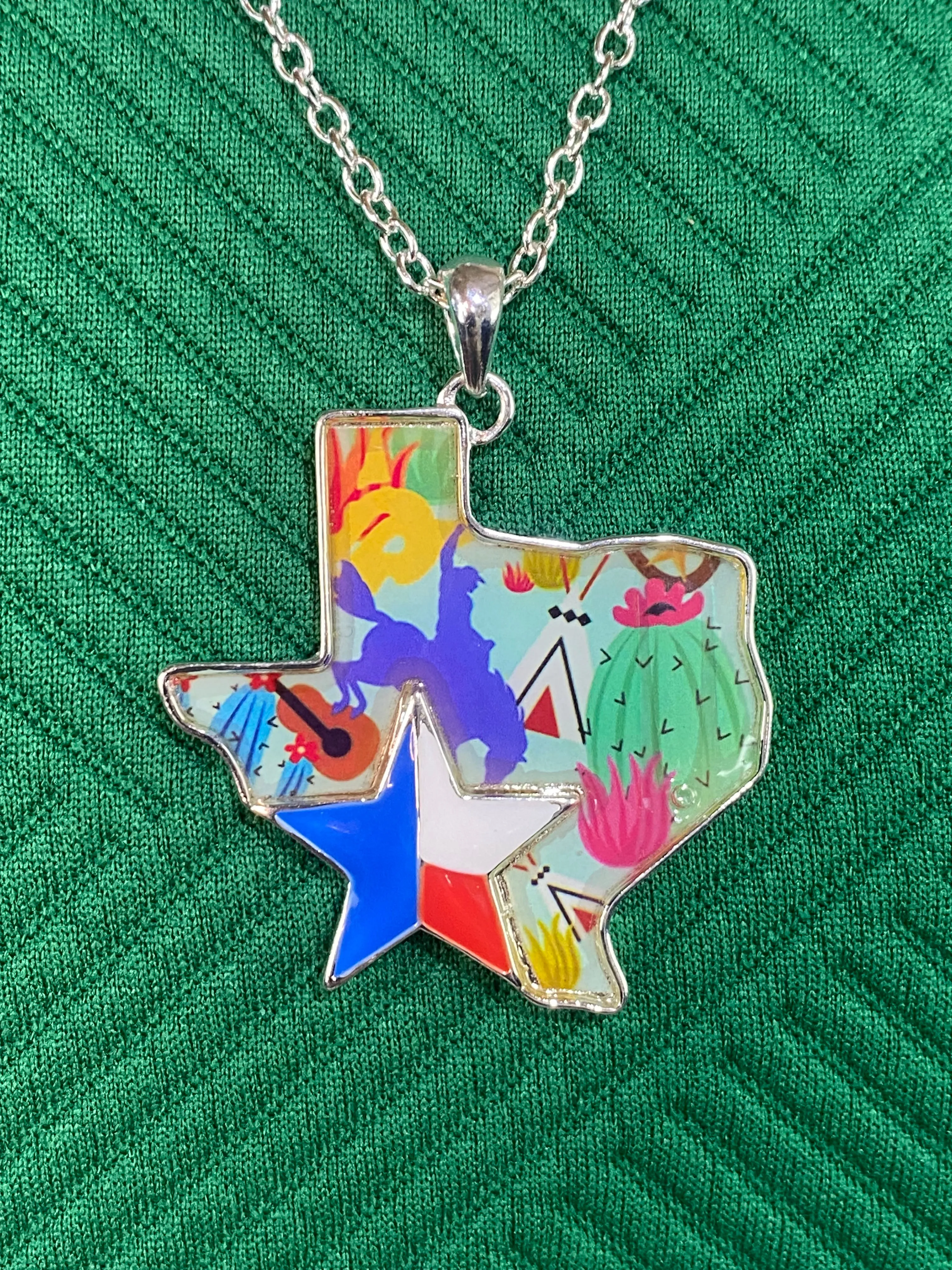 Eliza Fashion Acrylic Texas Necklace & Earrings