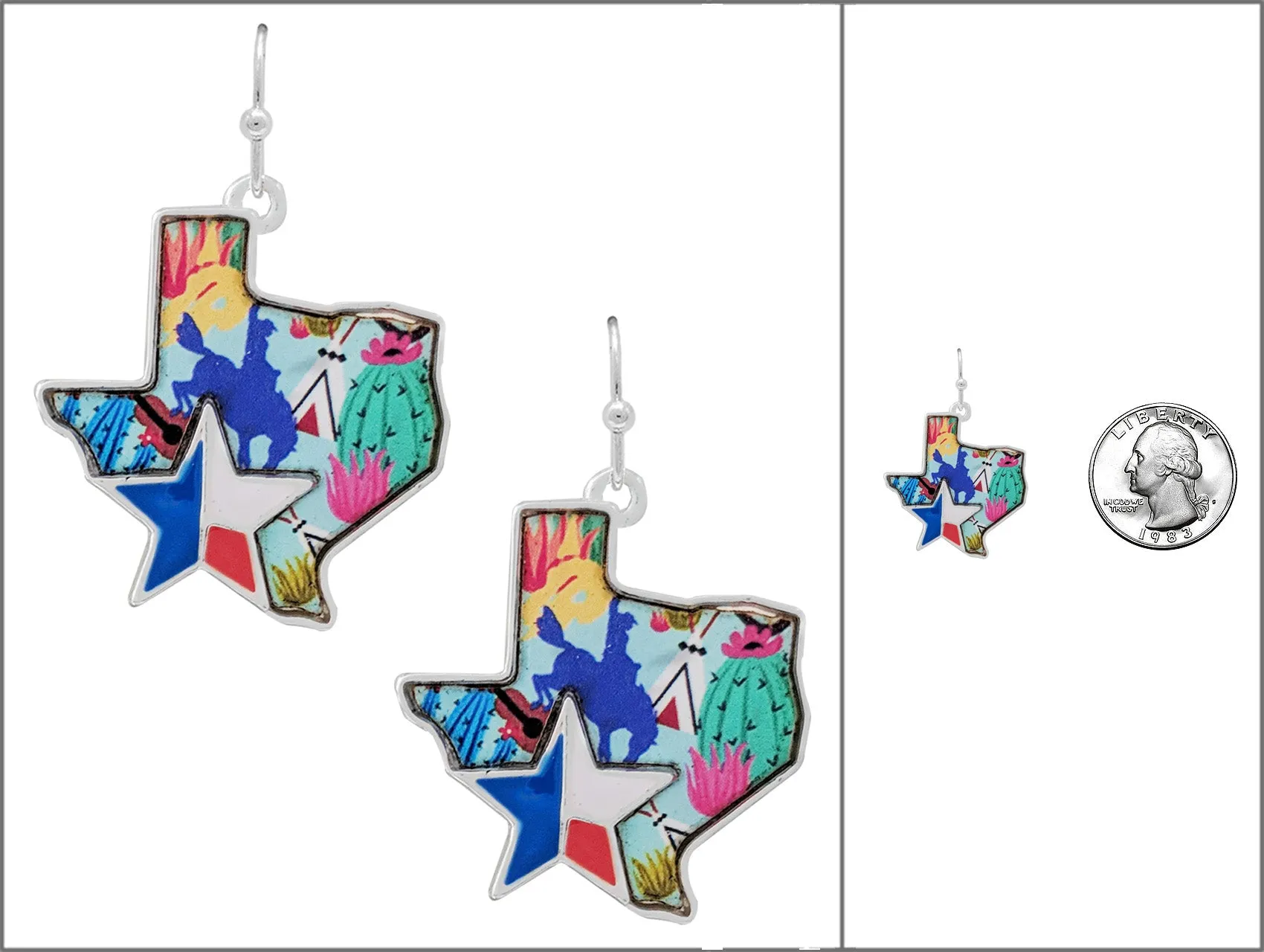Eliza Fashion Acrylic Texas Necklace & Earrings